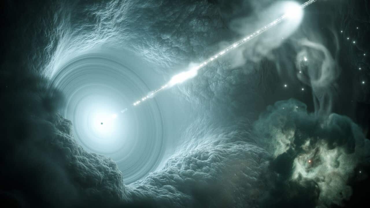 An artist's impression of a neutrino.