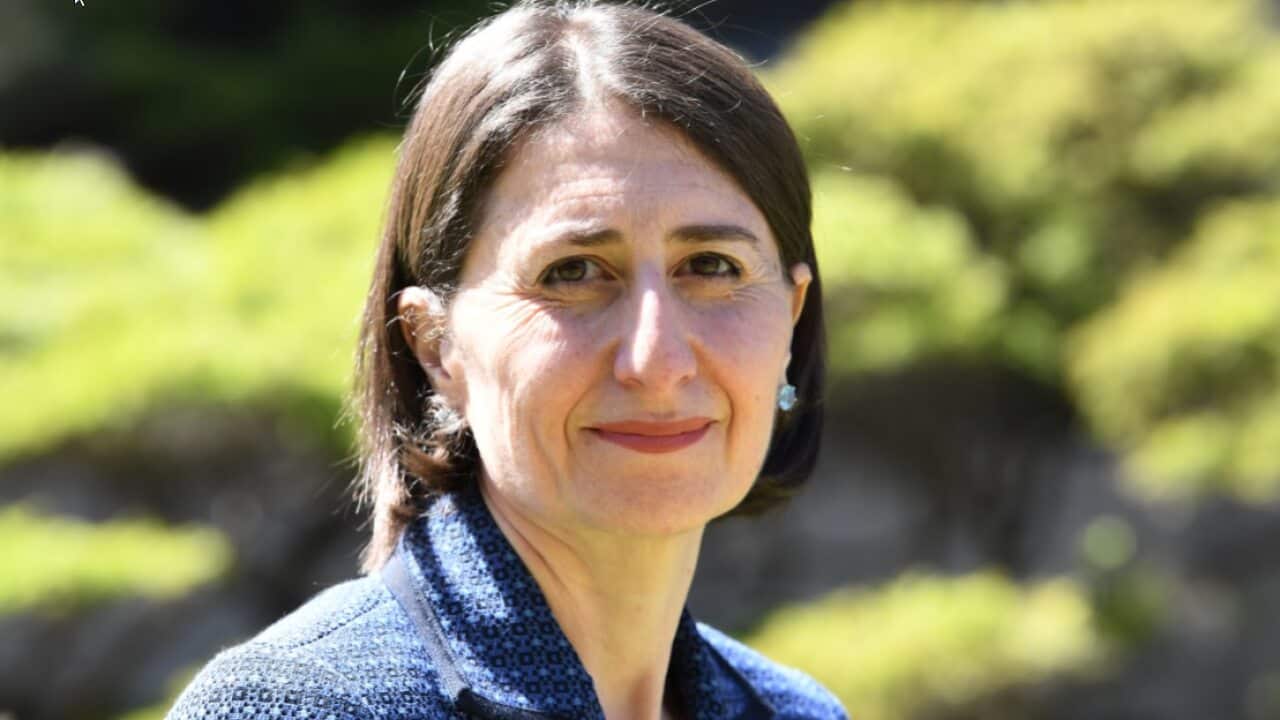 NSW Premier Gladys Berejiklian provides an update on COVID-19 during a press conference.