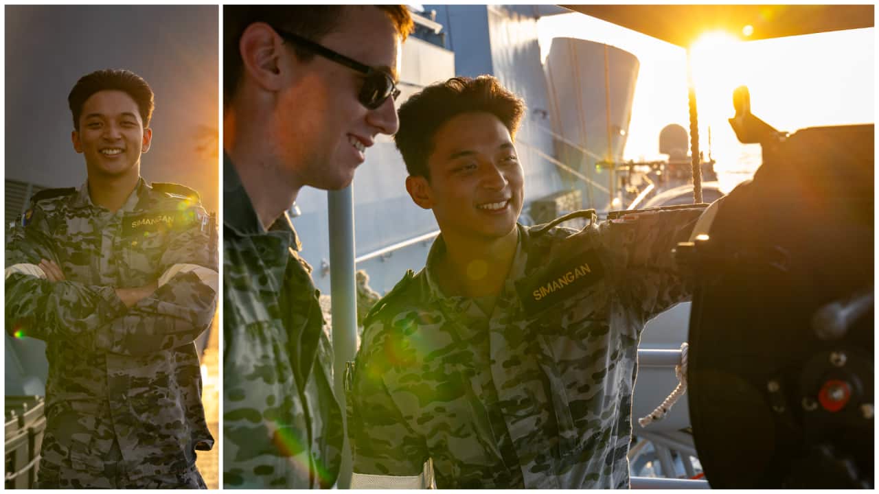 Able Seaman Elijah Simangan is a crew member aboard HMAS Toowoomba, which recently conducted a port visit to Subic Bay.