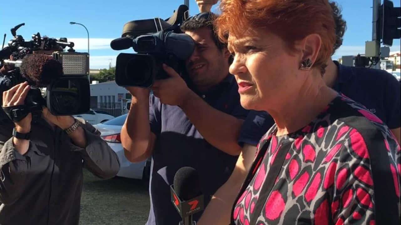One Nation leader Pauline Hanson