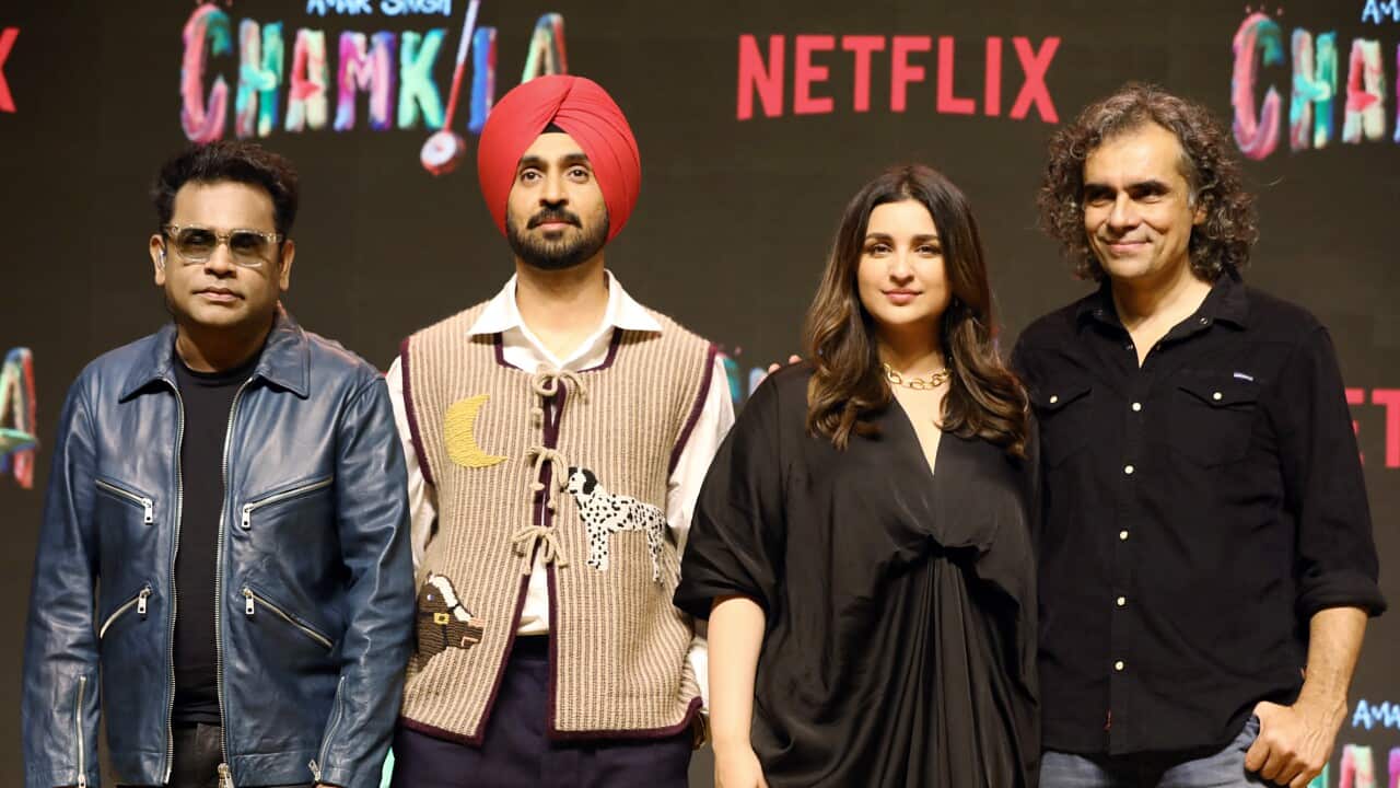 India: Parineeti Chopra and Diljit Dosanjh at the trailer launch of their film 'Amar Singh Chamkila'