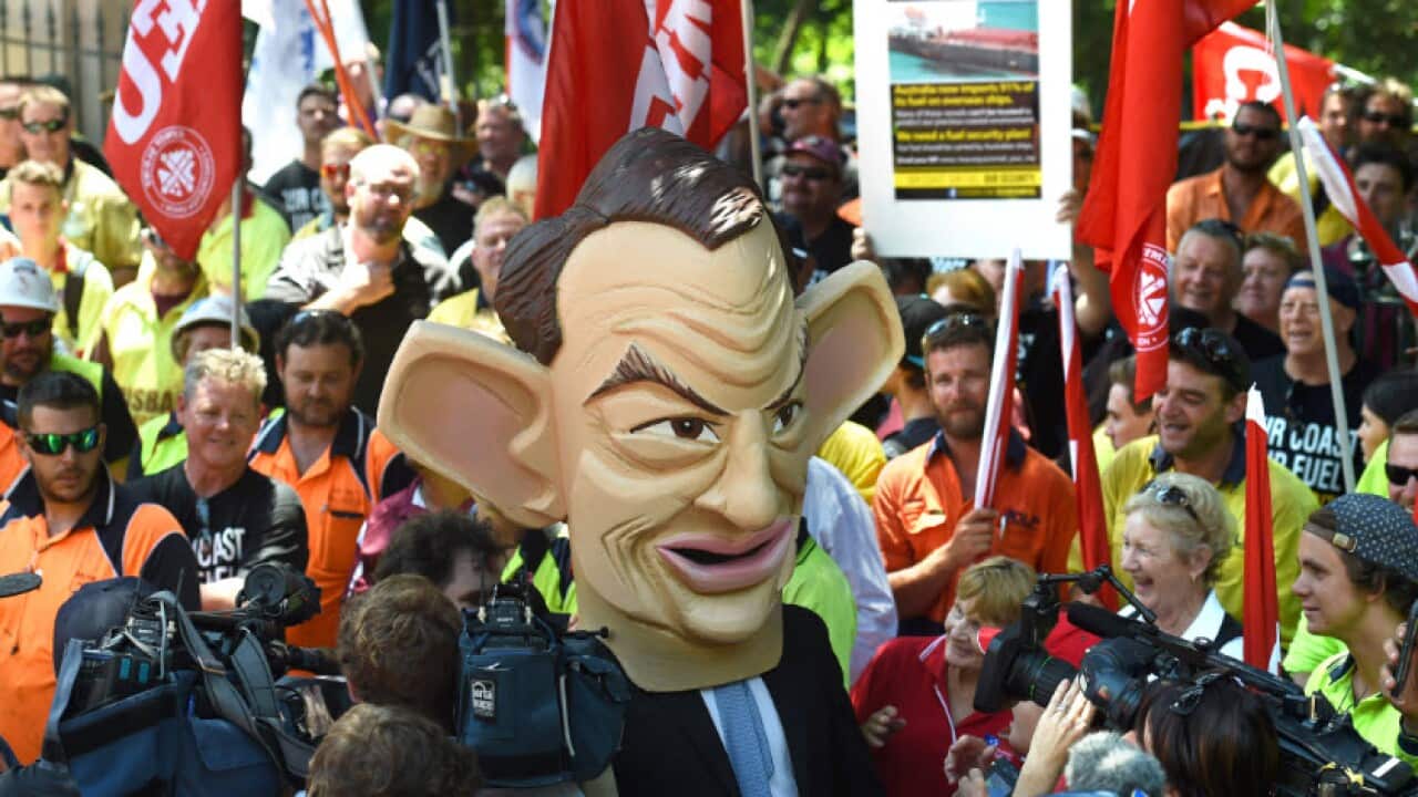 File image of a protest in Queensland (AAP)