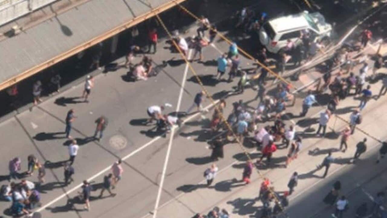 An aerial photo of the scene.