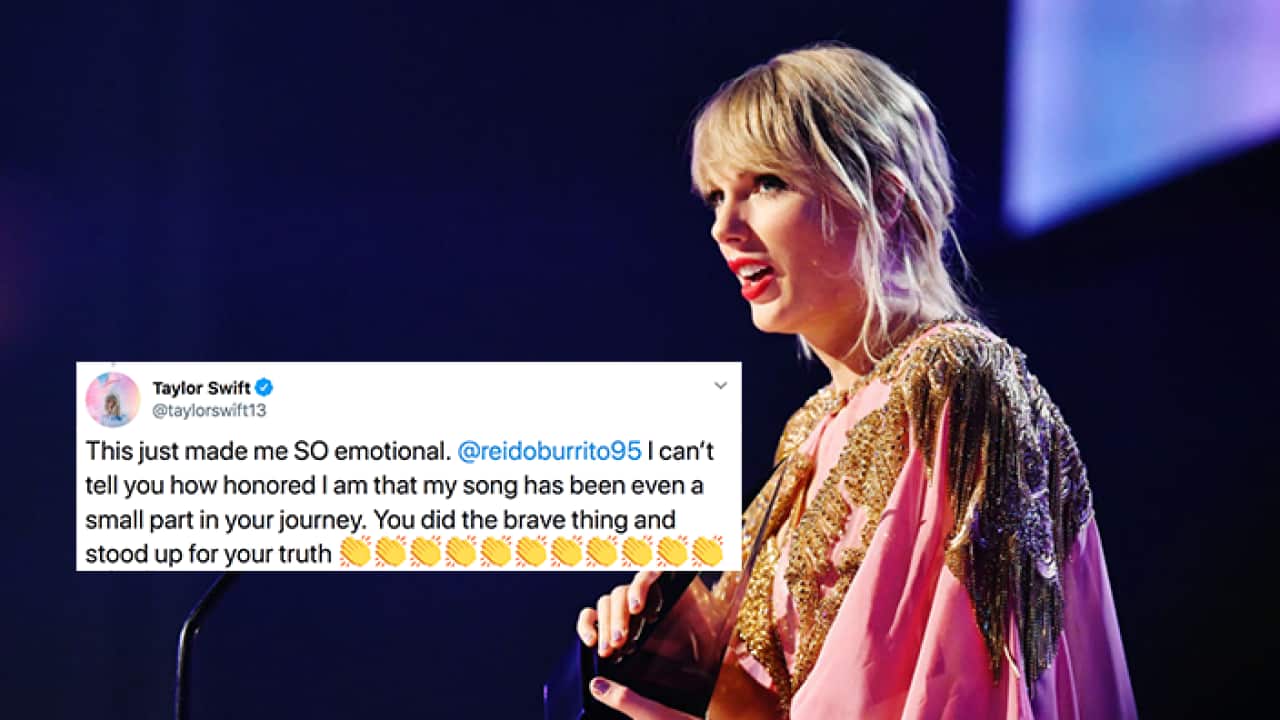 'So emotional' Taylor Swift responds to fan's coming out video SBS(01)