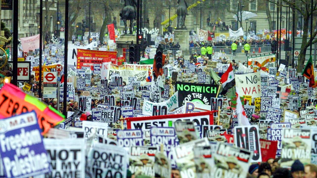 Britain Holds Anti-War Protest