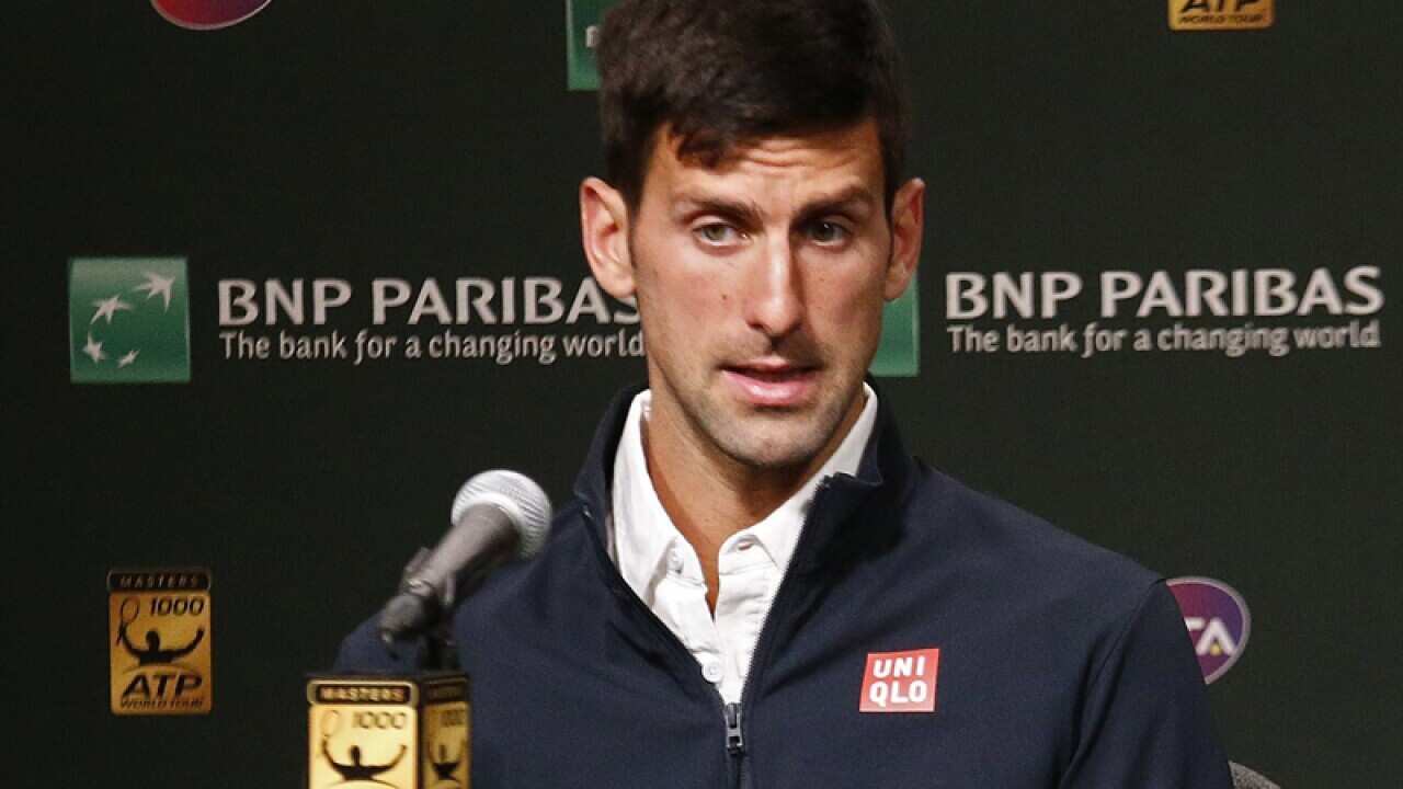 Serbian tennis player Novak Djokovic