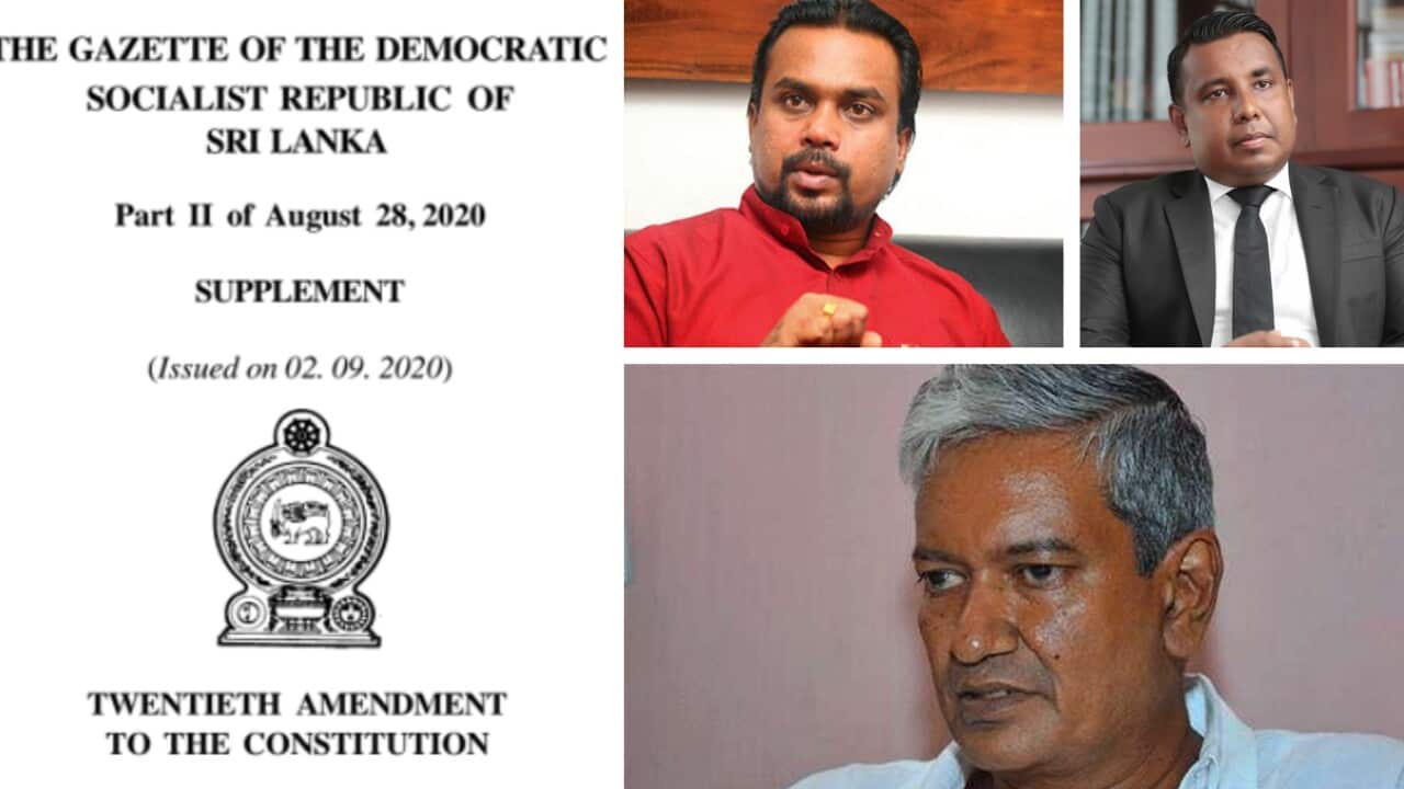 20th amendment_Wimal Weerawansha_Gevindu Kumarathunga_Premnath C Dolawatta_Sri Lanka news