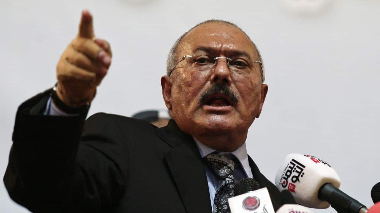 Former Yemeni president Ali Abdullah Saleh.