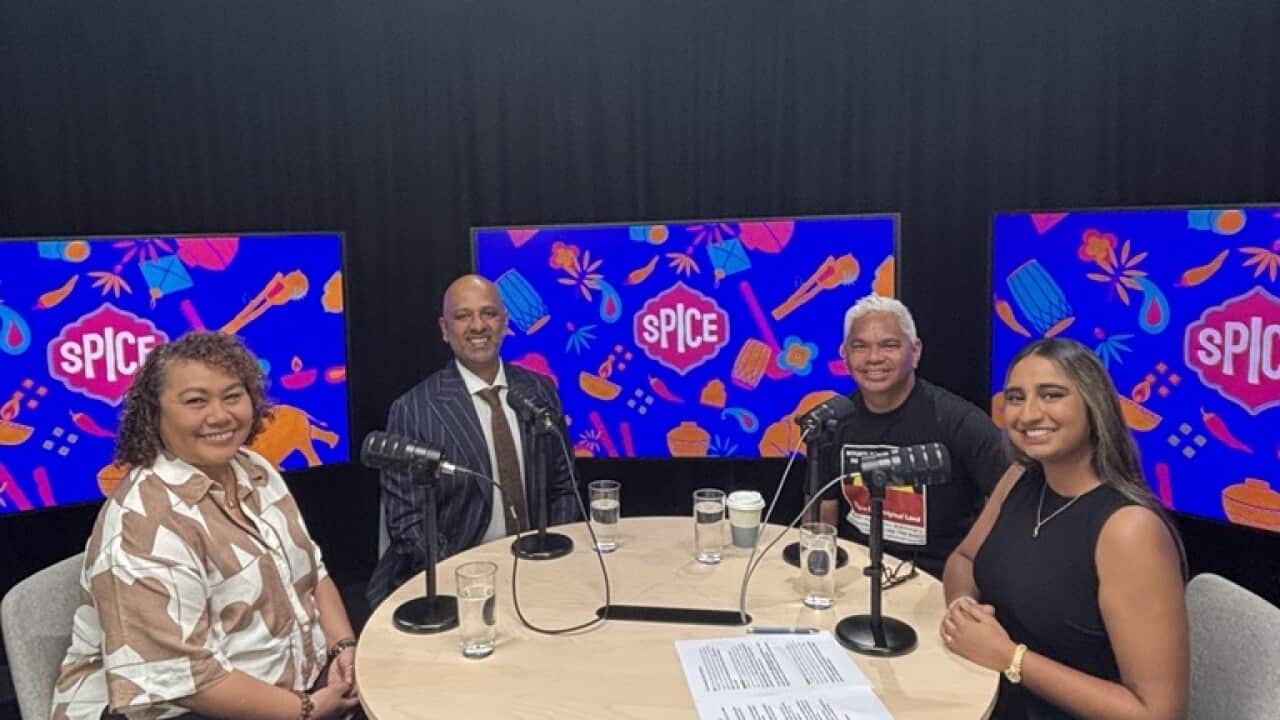 Left to right: Karen Mundine, Giridharan Sivaraman, John-Paul Janke, Suhayla Sharif
