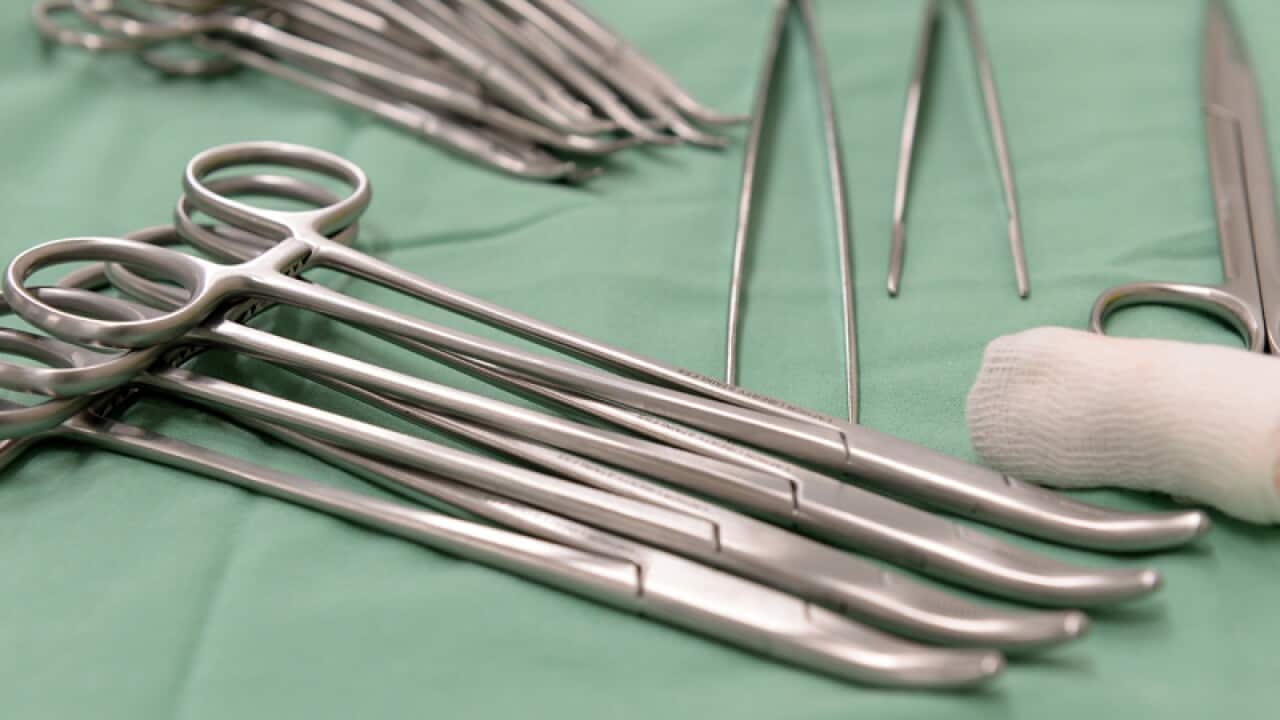 Surgical equipment at a hospital