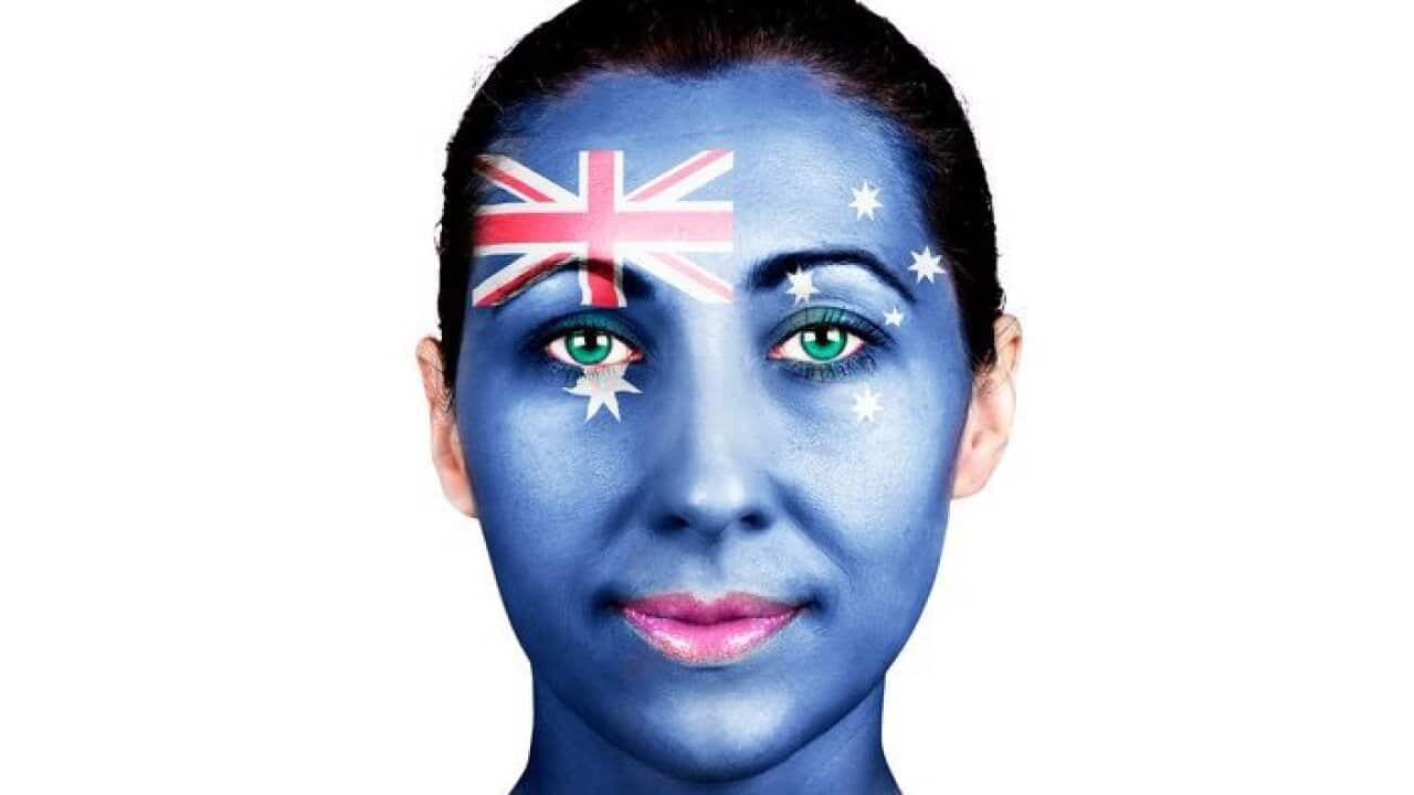 Face with the Australian flag