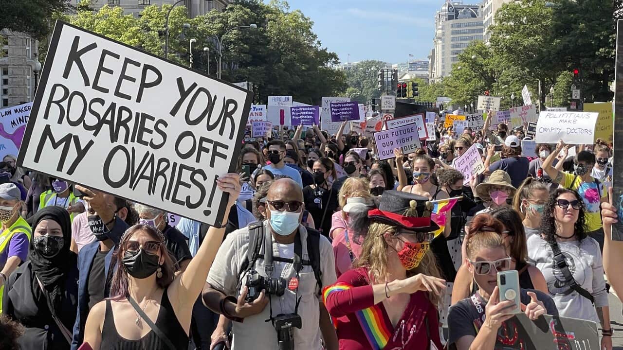 The Women's March 'Rally For Abortion Justice' in Washington, on October 2