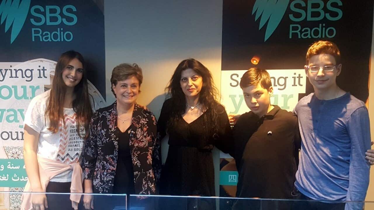 Greek students at SBS Greek Radio