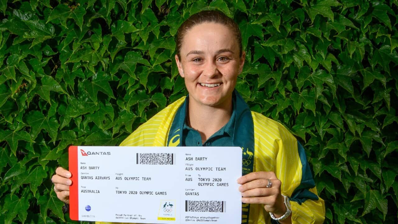 Indigenous tennis star Ash Barty is part of Australia's Tokyo squad.