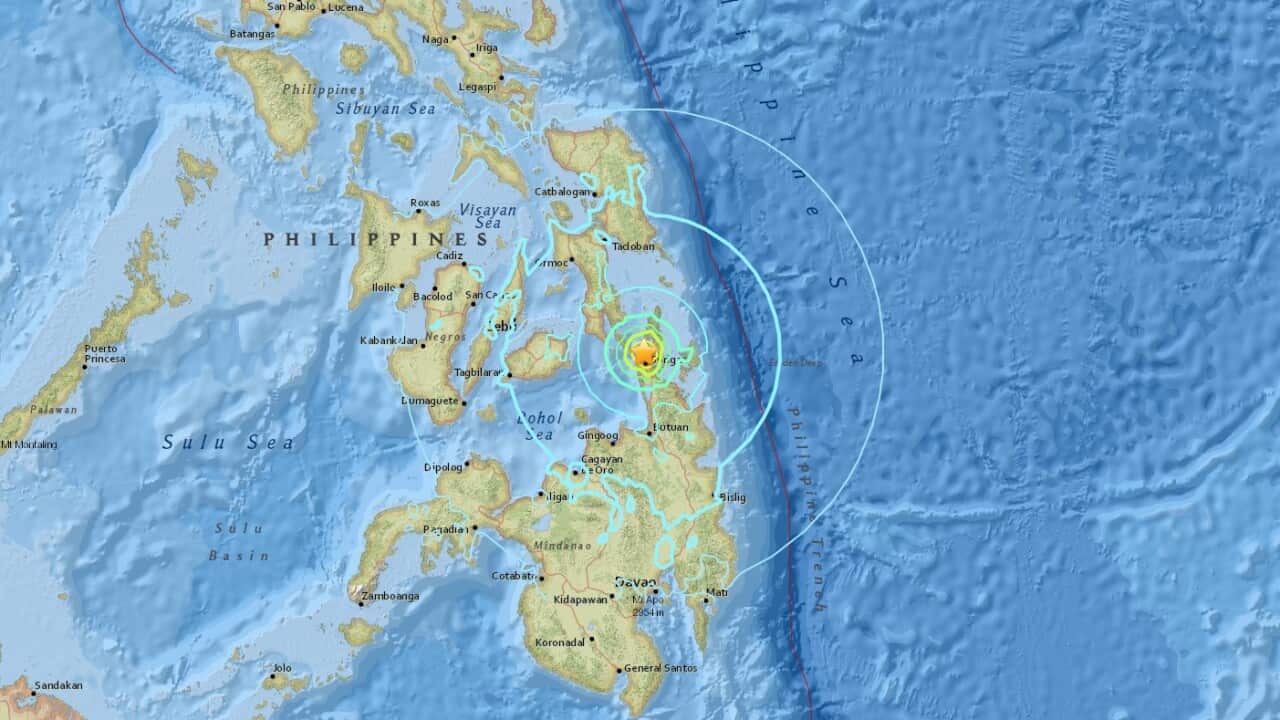The area where the quake occurred 