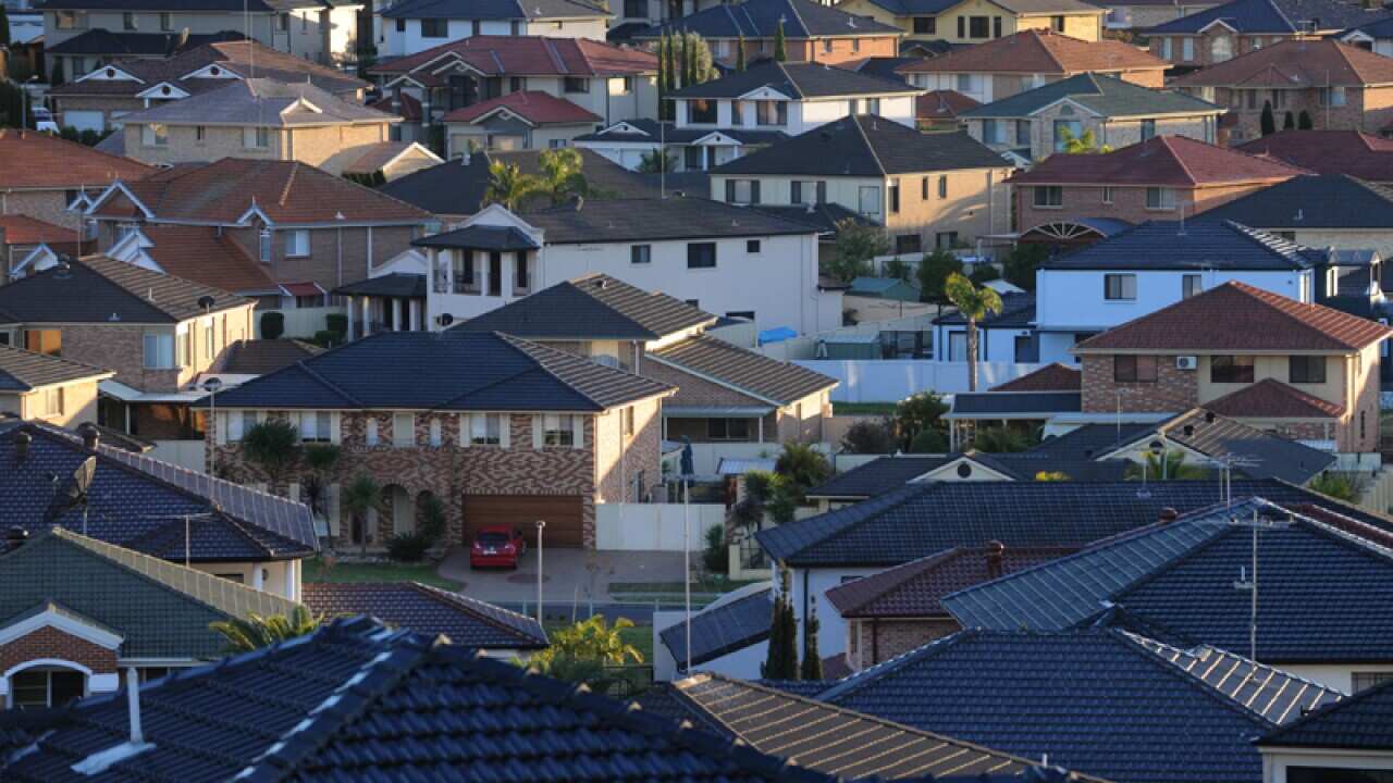 Housing in a Sydney suburb.