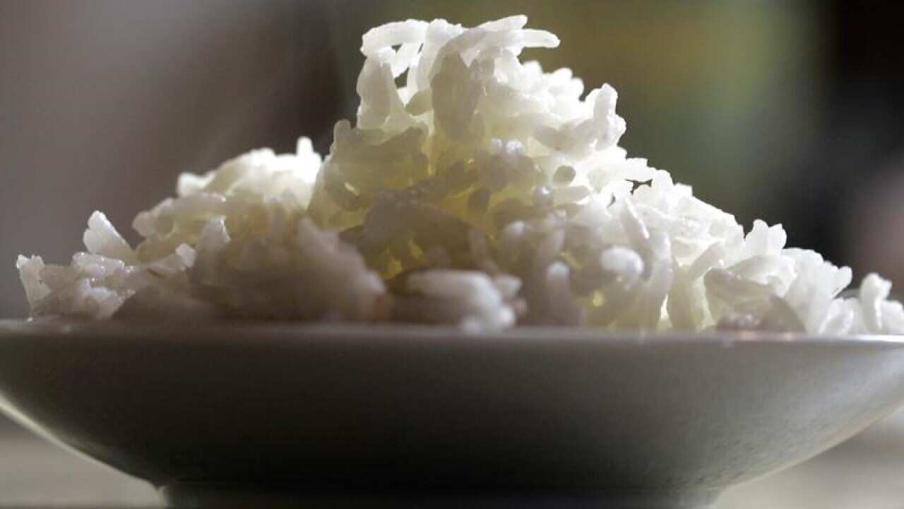 A file stock image of a bowl of cooked rice