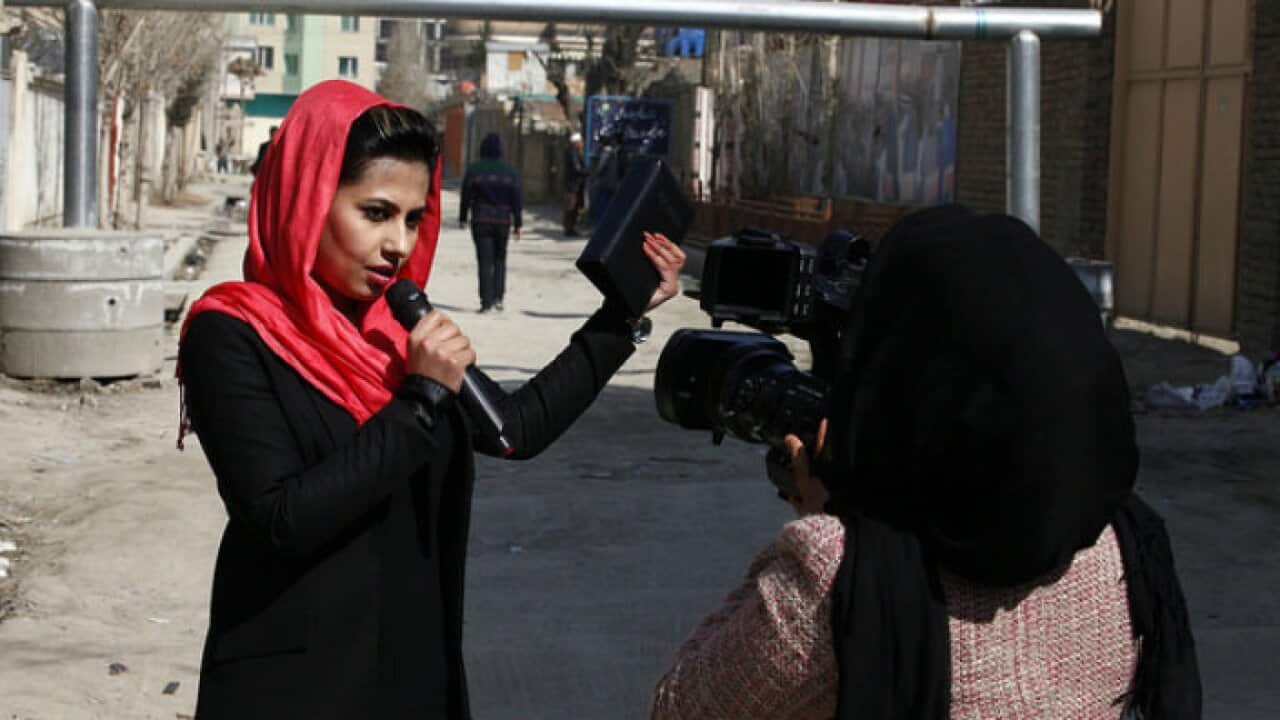 Afghan TV Journalist