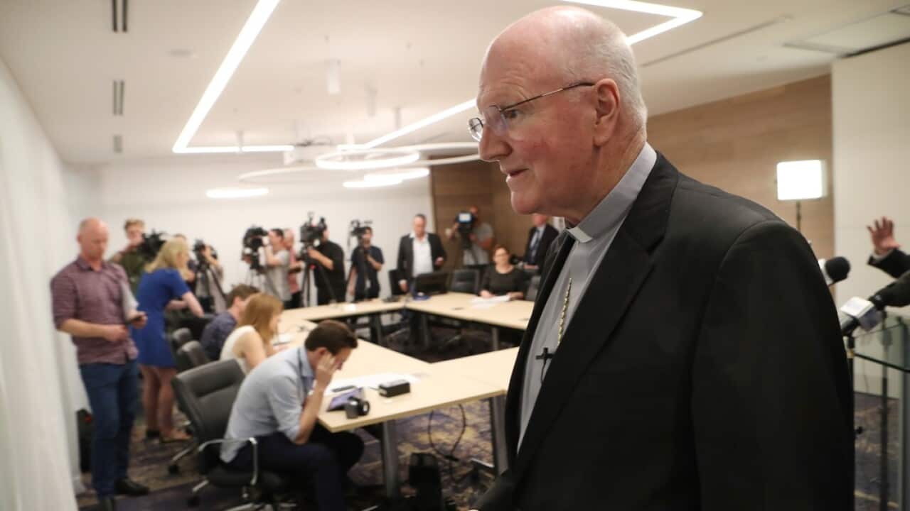 Melbourne Archbishop Denis Hart responds after the final report for the royal commission into child sex abuse was handed down.