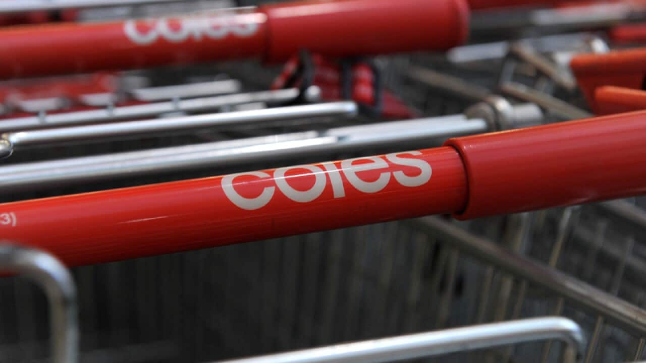 Coles shopping trollies