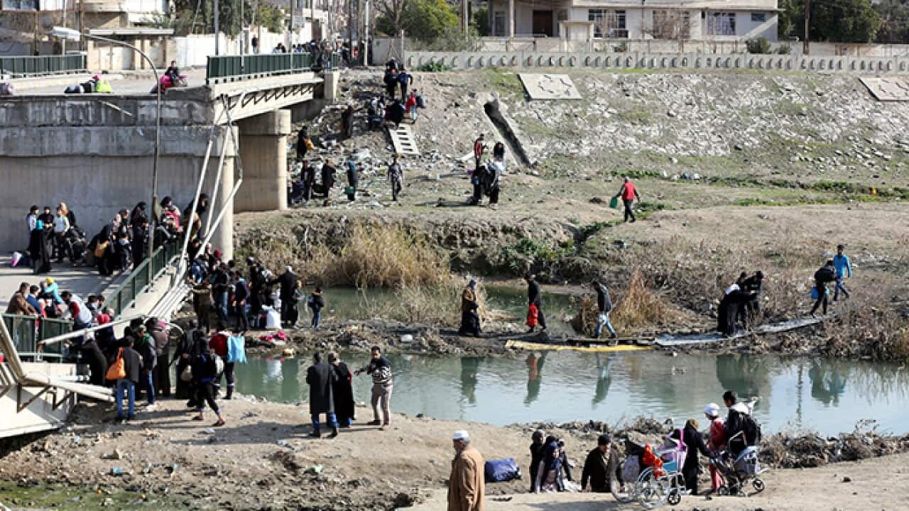 river at central Mosul