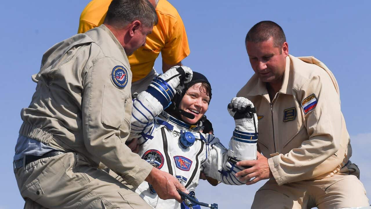 Soyuz MS-11 descent capsule with 3 crew members lands in Kazakhstan