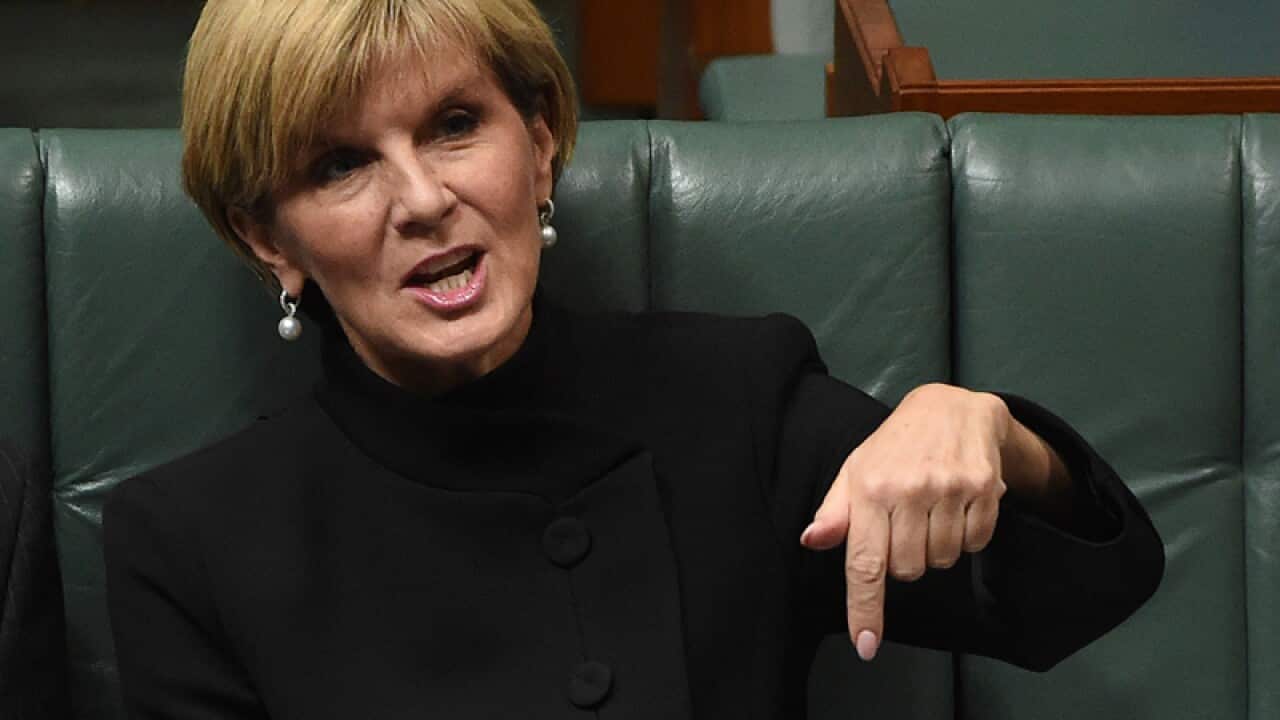 Minister for Foreign Affairs Julie Bishop