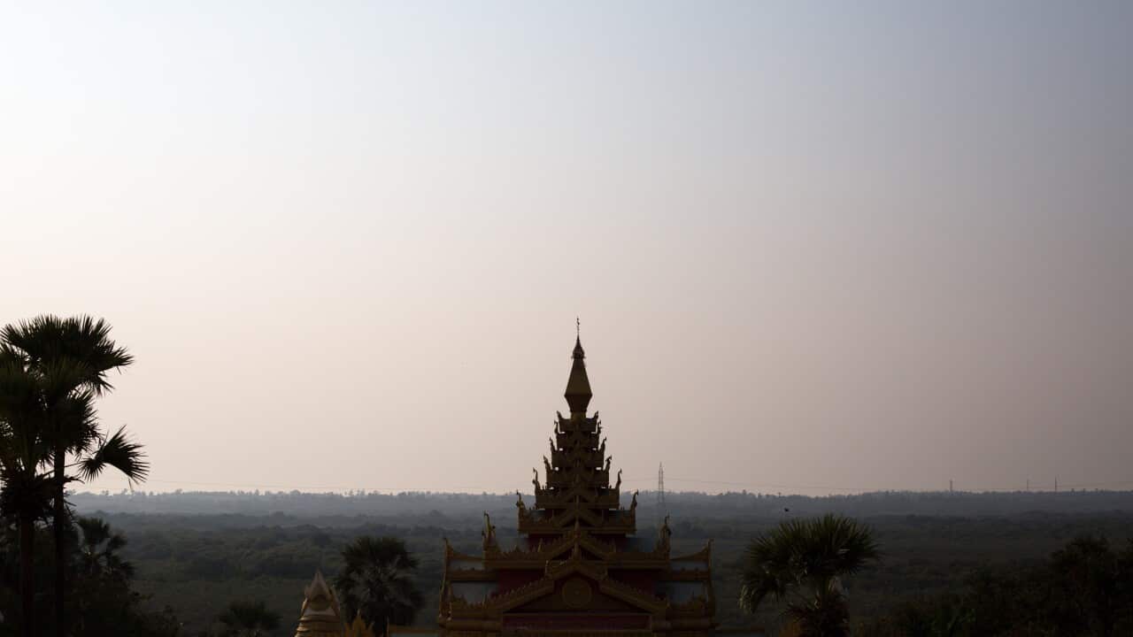 The Global Vipassana Pagoda in Mumbai, India.