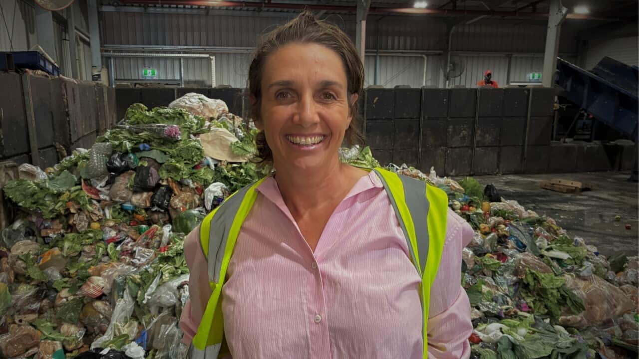 Olympia Yarger has developed a technical system to convert waste into useable products. (SBS?Sandra Fulloon).