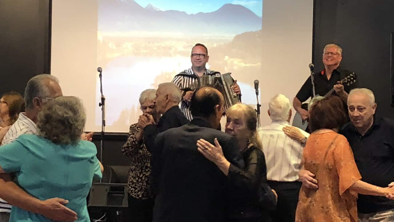 Denis Novato and John Ferfolja performing at Triglav club in Sydney