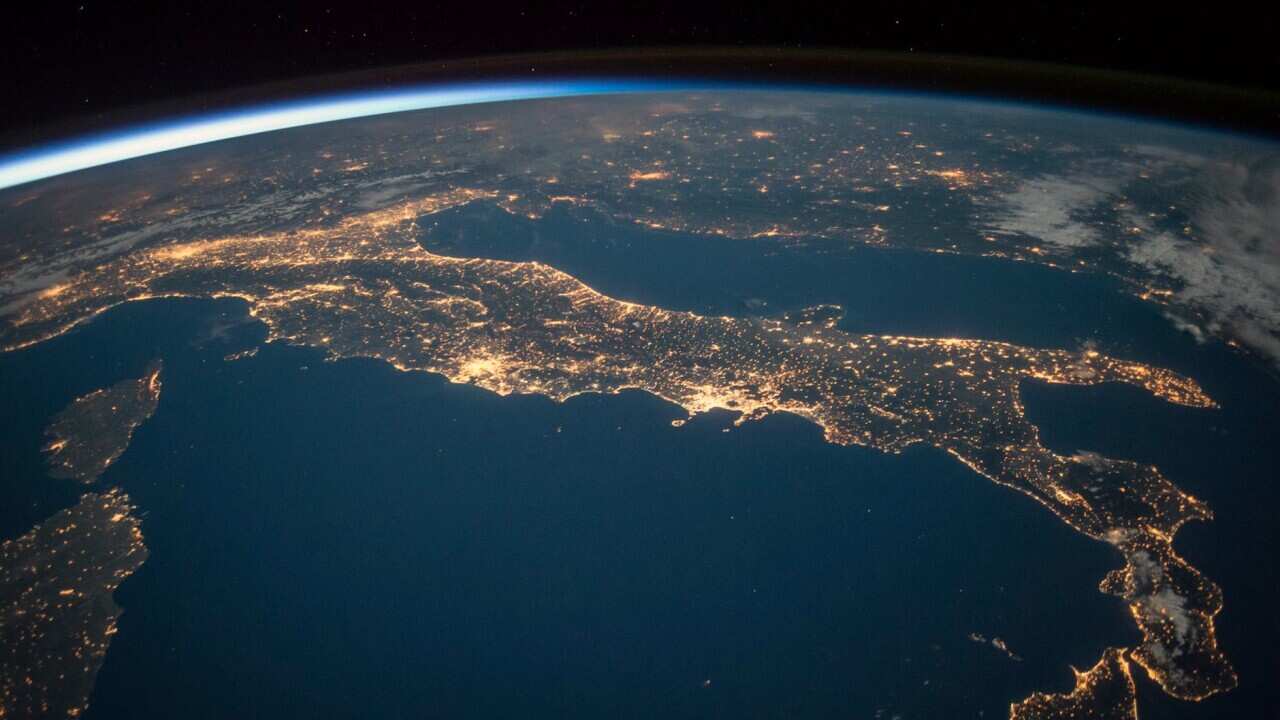 Italy from space.