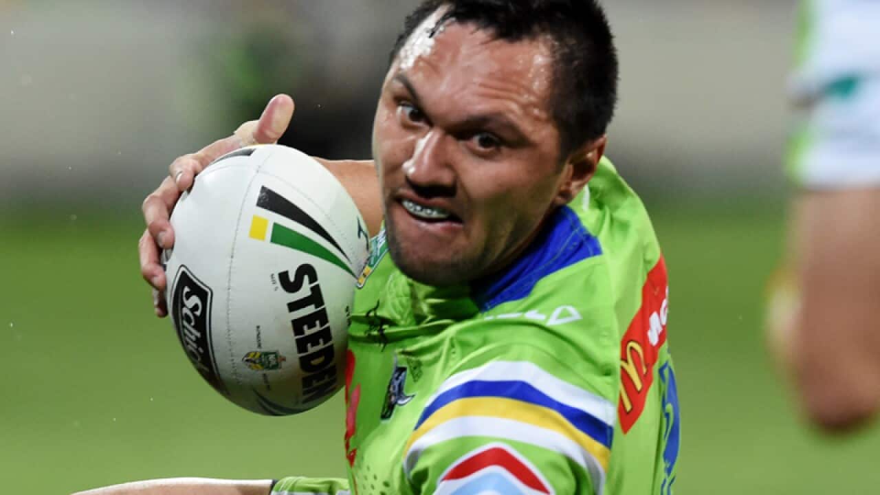 Canberra Raiders winger Jordan Rapana