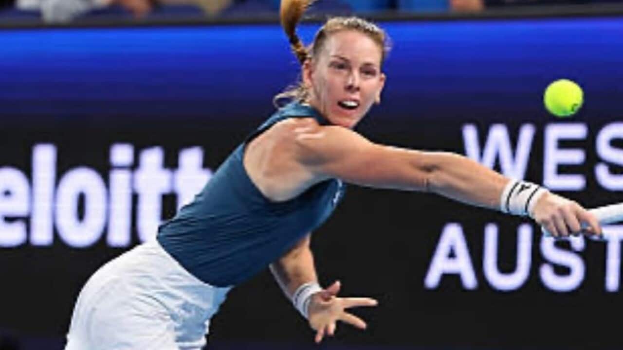 Στιγμιότυπο από τον φετινό αγώνα της Δέσποινας Παπαμιχαήλ στο United Cup