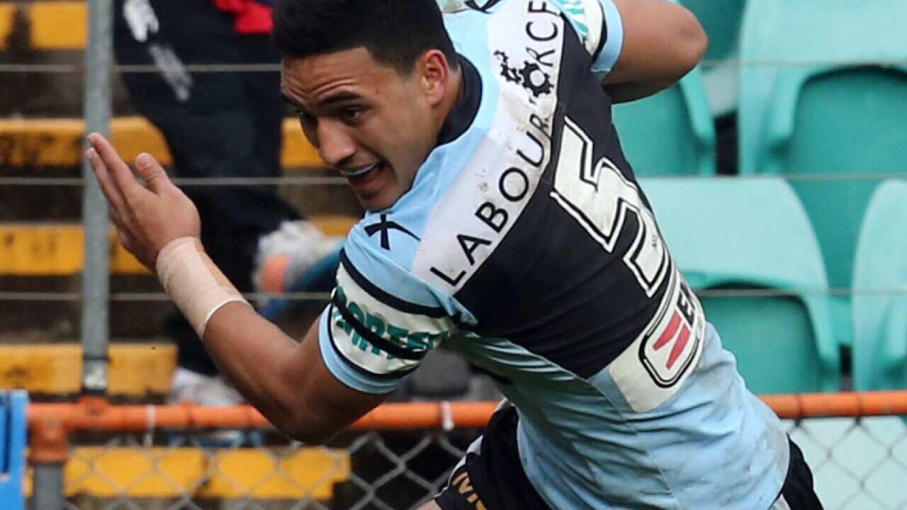 Cronulla Sharks winger Valentine Holmes