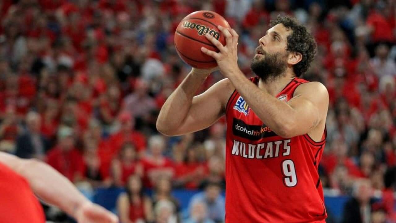 Matt Knight of the Wildcats in action during the Round 2.