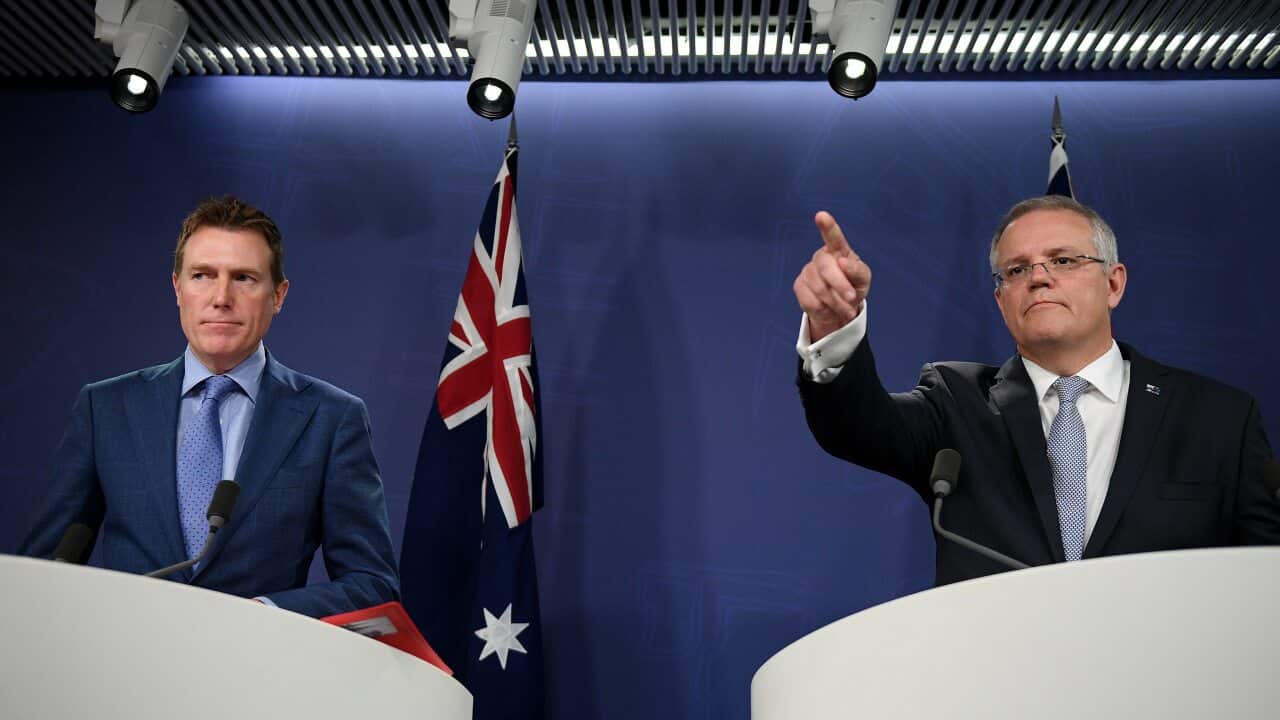 Prime Minister Scott Morrison and Attorney-General Christian Porter.