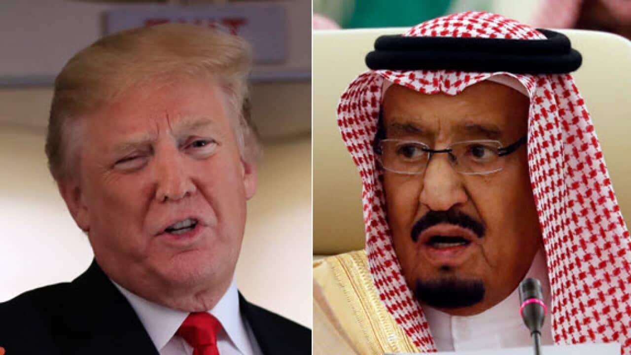 President Donald Trump says he has received assurances from King Salman of Saudi Arabia that the kingdom will increase oil production.
