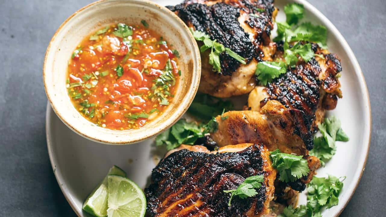 Laostyle barbecue chicken cutlets SBS The Cook Up with Adam Liaw