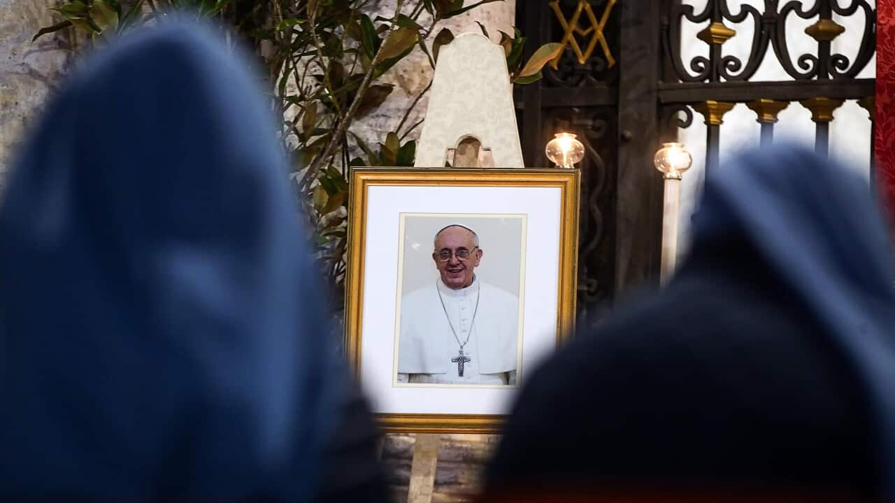 Rosary in suffrage of Pope Francis in the Basilica of Santa Maria Maggiore