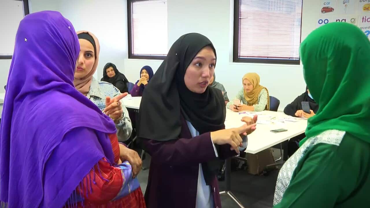 Learning English at an AMEP course