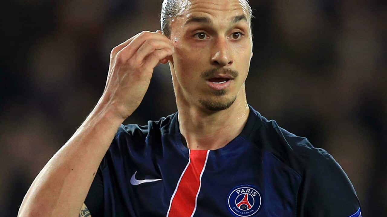 Paris Saint-Germain's Zlatan Ibrahimovic