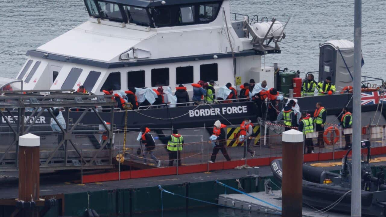 Migrants Brought To Shore From English Channel