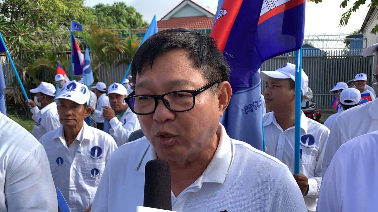 Sun Chhay in Council election campaign in Cambodia