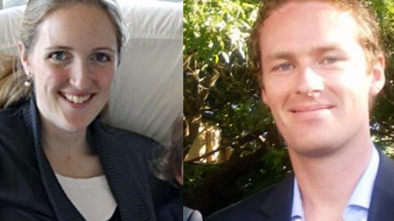 A composite of supplied images obtained Tuesday, Dec. 16, 2014 of 38-year-old Sydney woman Katrina Dawson and 34-year-old man Tori Johnson. Dawson and Johnson were killed in a dramatic 16-hour siege at the Lindt cafe in Sydney early this morning. (AAP IMA