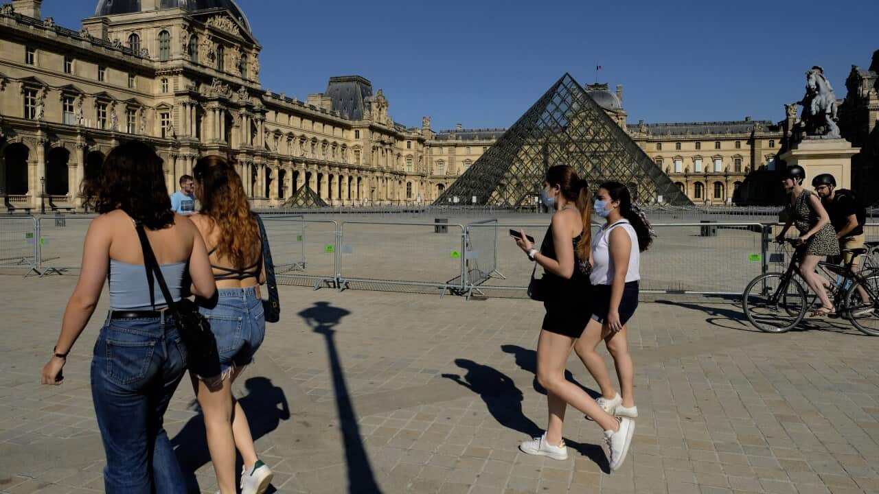 The Louvre Museum in Paris, France.