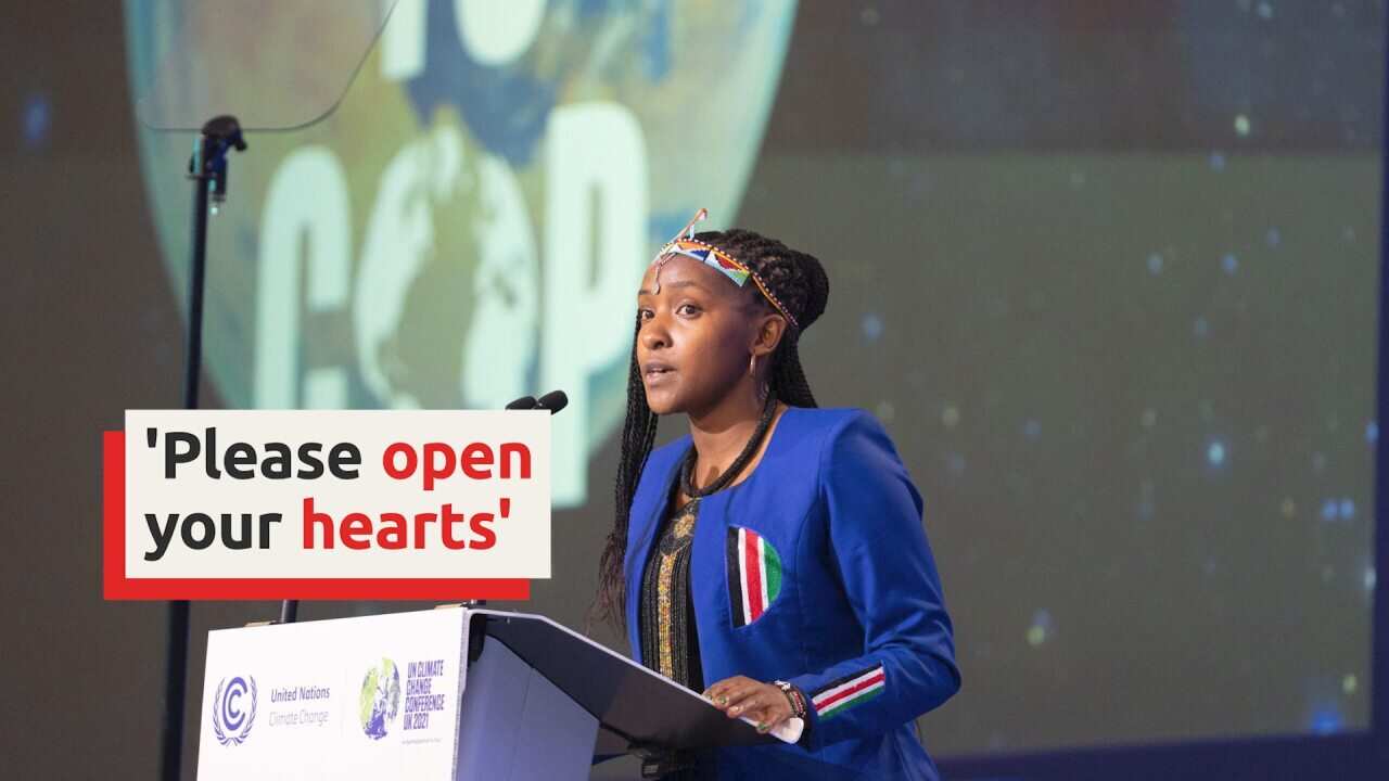 This Kenyan climate activist confronts world leaders at COP26