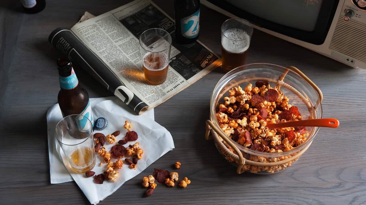 Smoky chilli and chorizo popcorn