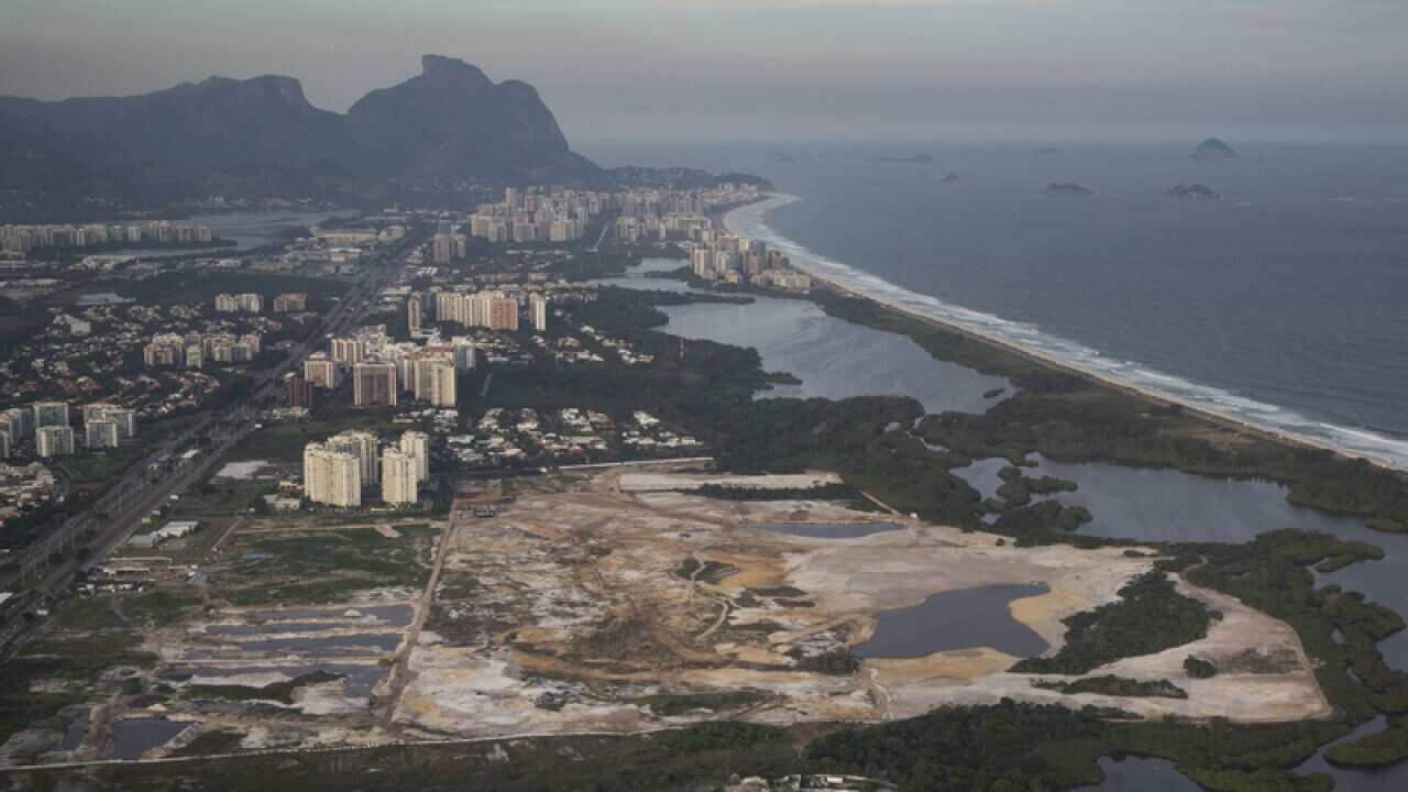 The Rio 2016 Olympic golf course under construction