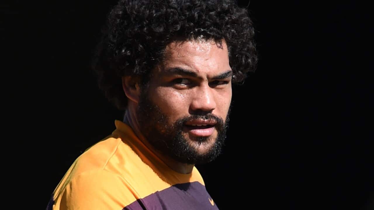 Broncos player Adam Blair.