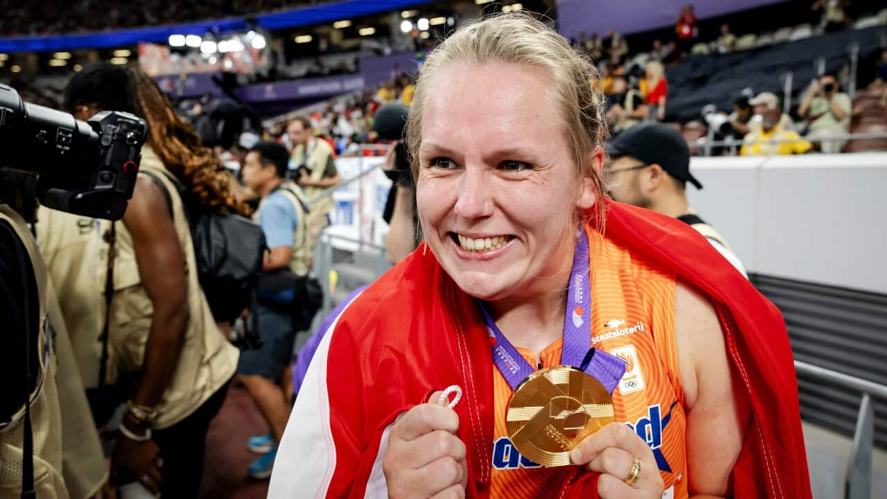 Dutch team in action at the World Athletics Championships